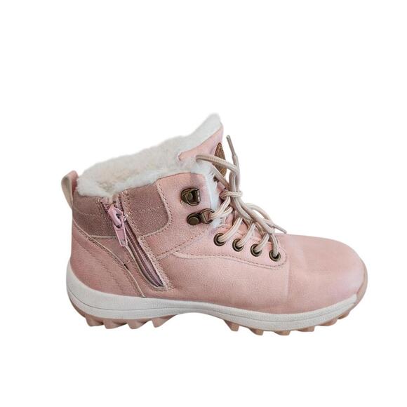 Mishansha Girls Pink Winter Boots Size 34 - Picture 7 of 8